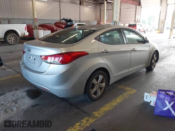 2013 Hyundai Elantra GLS with VIN 5NPDH4AEXDH344343, listed as a IAAI auction lot 43315997 with Not provided miles and . Bid and sale history available at DreamBid. Image 4.