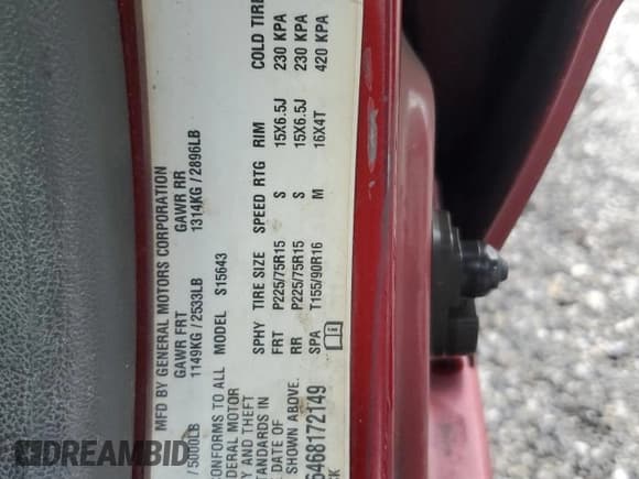 ✅ 2006 Chevrolet Colorado 1LT • VIN: 1GCCS136468172149 • Лот: 56495905. Опубликован ранее на Copart с пробегом 282 029 миль. Бесплатный доступ к архиву аукционных продаж из США и подробный отчёт об истории автомобиля на DreamBid. Изображение 12.