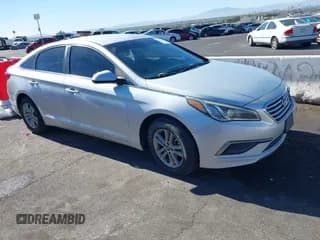 ✅ 2016 Hyundai Sonata SE • VIN: 5NPE24AF3GH265079 • Lot: 43597048. Listed on IAAI with 109,888 mi. Free auction sales archive from the USA and detailed vehicle history report at DreamBid. Image 1.