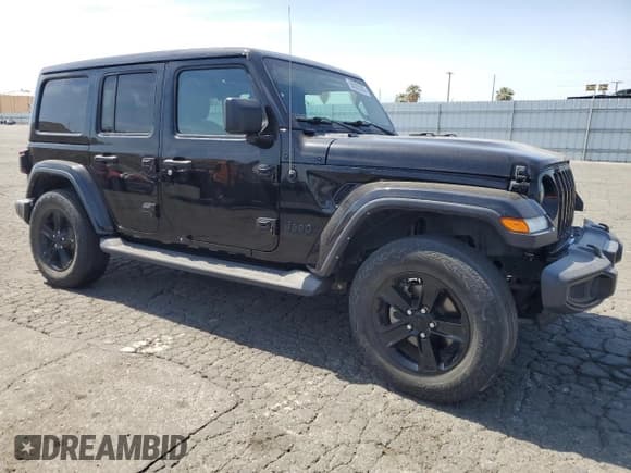 ✅ 2021 Jeep Wrangler Unlimited Sahara • VIN: 1C4HJXEG5MW731203 • Lot: 58005355. Listed on Copart with 57,559 mi. Free auction sales archive from the USA and detailed vehicle history report at DreamBid. Image 4.