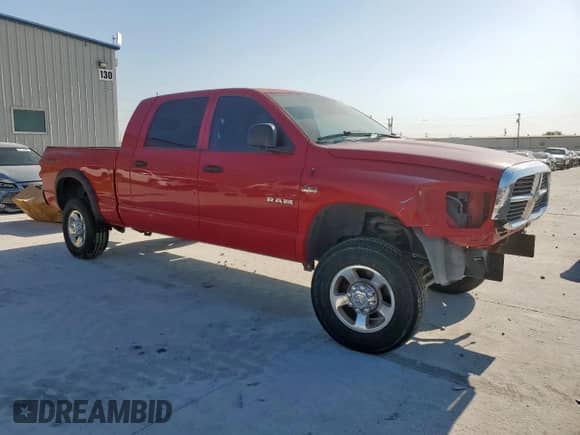 2008 Dodge 1500 SLT with VIN 3D7KS19D38G116286, listed as a Copart auction lot 69093915 with 157,009 mi miles and Salvage title. Bid and sale history available at DreamBid. Image 4.