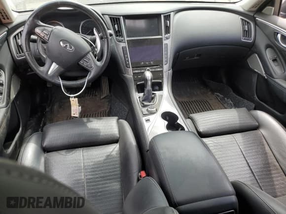 ✅ 2017 Infiniti Q50 Red Sport 400 • VIN: JN1FV7ARXHM870346 • Lot: 47727915. Listed on Copart with 81,685 mi. Free auction sales archive from the USA and detailed vehicle history report at DreamBid. Image 8.