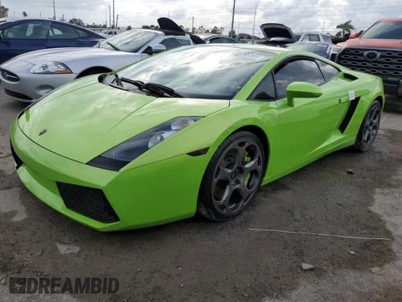 ✅ 2005 Lamborghini Gallardo • VIN: ZHWGU11S35LA02379 • Лот: 75365184. Опубликован ранее на Copart с пробегом 23 102 миль. Бесплатный доступ к архиву аукционных продаж из США и подробный отчёт об истории автомобиля на DreamBid. Изображение 1.