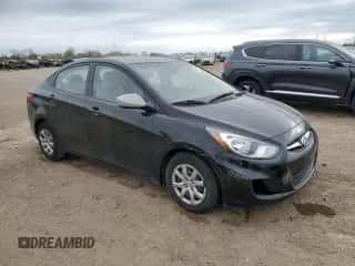 2012 Hyundai Accent GLS with VIN KMHCT4AE3CU253568, listed as a Copart auction lot 86075125 with 57,053 mi miles and Salvage title. Bid and sale history available at DreamBid. Image 4.