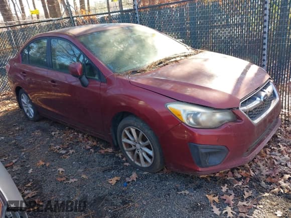 ✅ 2012 Subaru Impreza Premium • VIN: JF1GJAC67CH003331 • Lot: 43816429. Listed on IAAI with 243,810 mi. Free auction sales archive from the USA and detailed vehicle history report at DreamBid. Image 1.