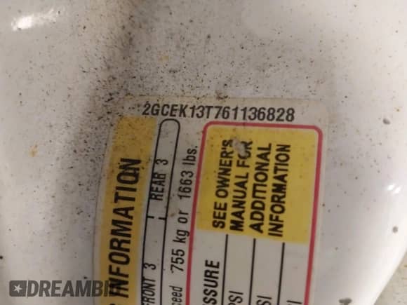 2006 Chevrolet Silverado 1500 LT1 с VIN 2GCEK13T761136828, выставлен на аукционе IAAI как лот 42510585 с пробегом 259 506 миль миль и . История ставок и продаж доступна на DreamBid. Изображение 9.