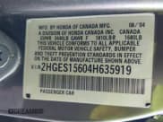 ✅ 2004 Honda Civic LX • VIN: 2HGES15604H635919 • Лот: 41349081. Опубликован ранее на IAAI с пробегом Не указан. Бесплатный доступ к архиву аукционных продаж из США и подробный отчёт об истории автомобиля на DreamBid. Изображение 9.