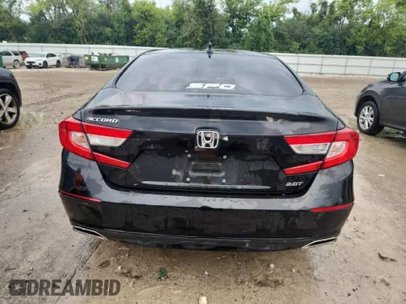 2018 Honda Accord EX-L with VIN 1HGCV2F52JA035620, listed as a Copart auction lot 69314835 with Not provided miles and Salvage title. Bid and sale history available at DreamBid. Image 6.