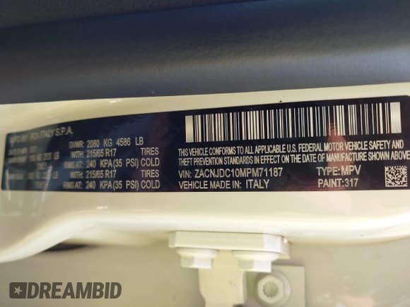 ✅ 2021 Jeep Renegade Trailhawk • VIN: ZACNJDC10MPM71187 • Lot: 42577144. Listed on IAAI with 54,556 mi. Free auction sales archive from the USA and detailed vehicle history report at DreamBid. Image 9.