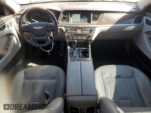 2015 Hyundai Genesis 3.8L with VIN KMHGN4JE6FU088714, listed as a Copart auction lot 82399455 with 201,373 mi miles and Salvage title. Bid and sale history available at DreamBid. Image 8.