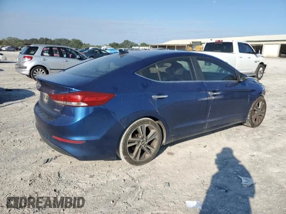 ✅ 2017 Hyundai Elantra Limited • VIN: 5NPD84LF3HH004818 • Lot: 71872315. Listed on Copart with 199,977 mi. Free auction sales archive from the USA and detailed vehicle history report at DreamBid. Image 3.