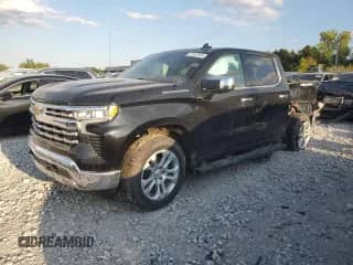 2023 Chevrolet Silverado 1500 LTZ with VIN 2GCUDGED1P1109009, listed as a Copart auction lot 70167665 with 58,096 mi miles and Salvage title. Bid and sale history available at DreamBid. Image 1.