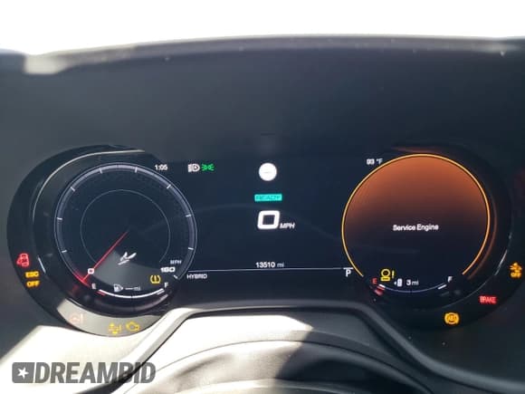 ✅ 2024 Dodge Hornet R/T Plus • VIN: ZACPDFDW7R3A21544 • Lot: 68040765. Listed on Copart with 13,510 mi. Free auction sales archive from the USA and detailed vehicle history report at DreamBid. Image 9.