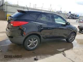 2014 Hyundai Tucson GLS z VIN KM8JT3AF6EU843955, wystawiony jako Copart lot #71417804 z przebiegiem 105 927 mil mil oraz Szkoda całkowita • Salvage title. Historia ofert i sprzedaży dostępna na DreamBid. Obrazek 3.
