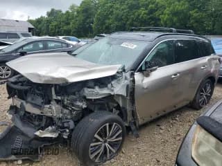 ✅ 2024 Infiniti QX60 Autograph • VIN: 5N1DL1HUXRC358171 • Лот: 61442315. Опубликован ранее на Copart с пробегом 7 648 миль. Бесплатный доступ к архиву аукционных продаж из США и подробный отчёт об истории автомобиля на DreamBid. Изображение 1.