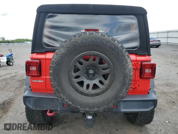✅ 2018 Jeep Wrangler Unlimited Rubicon • VIN: 1C4HJXFN3JW279812 • Lot: 55626055. Listed on Copart with 53,115 mi. Free auction sales archive from the USA and detailed vehicle history report at DreamBid. Image 6.