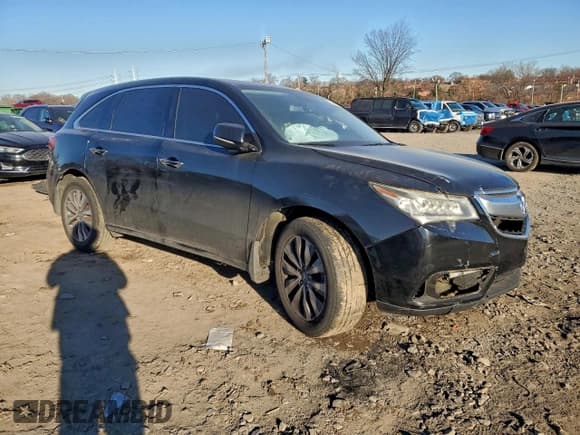 ✅ 2014 Acura MDX Technology • VIN: 5FRYD3H44EB015902 • Lot: 95691095. Listed on Copart with 251,891 mi. Free auction sales archive from the USA and detailed vehicle history report at DreamBid. Image 4.