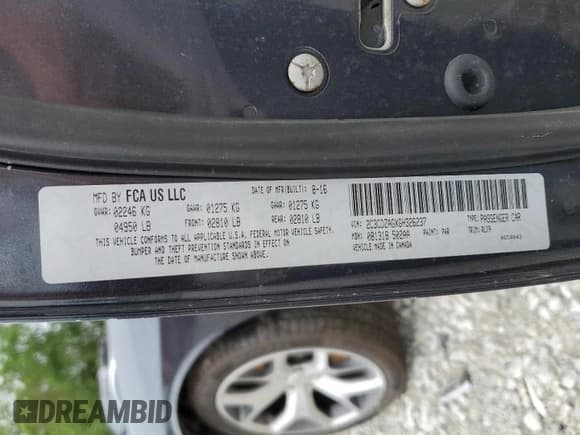 ✅ 2016 Dodge Challenger SXT Plus • VIN: 2C3CDZAGXGH326237 • Lot: 56832444. Wystawiony na Copart z przebiegiem 98 168 mil. Bezpłatny archiwum sprzedaży aukcyjnych z USA i szczegółowy raport historii pojazdu na DreamBid. Zdjęcie 14.