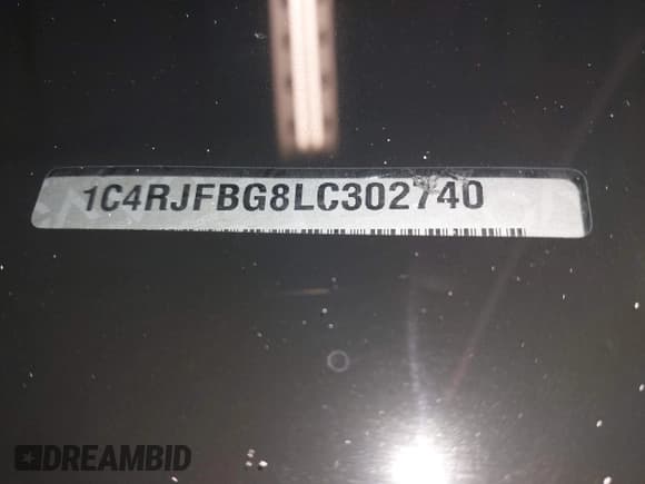 ✅ 2020 Jeep Grand Cherokee Limited • VIN: 1C4RJFBG8LC302740 • Лот: 42032242. Опубликован ранее на IAAI с пробегом 46 553 миль. Бесплатный доступ к архиву аукционных продаж из США и подробный отчёт об истории автомобиля на DreamBid. Изображение 18.