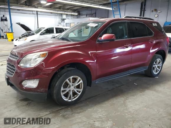 ✅ 2017 Chevrolet Equinox LT • VIN: 2GNALCEK7H1557230 • Лот: 91031295. Опубликован ранее на Copart с пробегом Не указан. Бесплатный доступ к архиву аукционных продаж из США и подробный отчёт об истории автомобиля на DreamBid. Изображение 1.