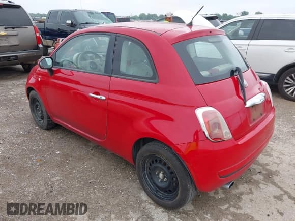 ✅ 2013 FIAT 500 Pop • VIN: 3C3CFFAR5DT512829 • Lot: 42421822. Listed on IAAI with 162,139 mi. Free auction sales archive from the USA and detailed vehicle history report at DreamBid. Image 3.