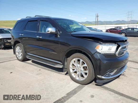 ✅ 2016 Dodge Durango Citadel • VIN: 1C4RDJEG6GC341421 • Lot: 61680215. Listed on Copart with 77,024 mi. Free auction sales archive from the USA and detailed vehicle history report at DreamBid. Image 4.