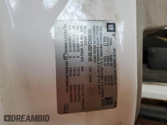 ✅ 2013 Chevrolet Silverado 2500HD Work Truck • VIN: 1GC0KVCG4DZ166135 • Лот: 68543465. Опубликован ранее на Copart с пробегом 134 928 миль. Бесплатный доступ к архиву аукционных продаж из США и подробный отчёт об истории автомобиля на DreamBid. Изображение 12.