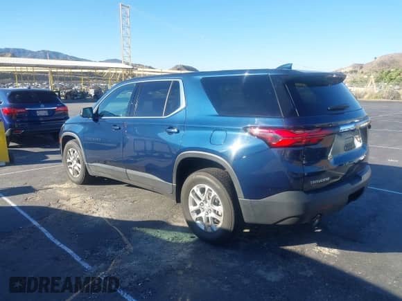 2023 Chevrolet Traverse LS with VIN 1GNERFKW3PJ246343, listed as a IAAI auction lot 43545002 with 41,918 mi miles and . Bid and sale history available at DreamBid. Image 3.