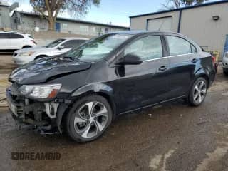 2020 Chevrolet Sonic Premier with VIN 1G1JF5SB9L4113627, listed as a Copart auction lot 57494115 with 89,223 mi miles and Salvage title. Bid and sale history available at DreamBid. Image 1.