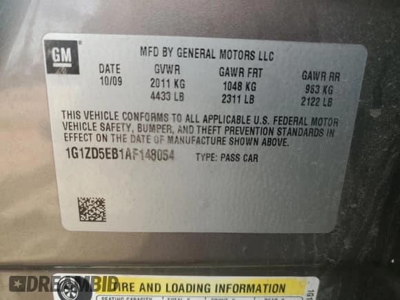 ✅ 2010 Chevrolet Malibu 2LT • VIN: 1G1ZD5EB1AF148054 • Лот: 85601915. Опубликован ранее на Copart с пробегом 136 362 миль. Бесплатный доступ к архиву аукционных продаж из США и подробный отчёт об истории автомобиля на DreamBid. Изображение 12.