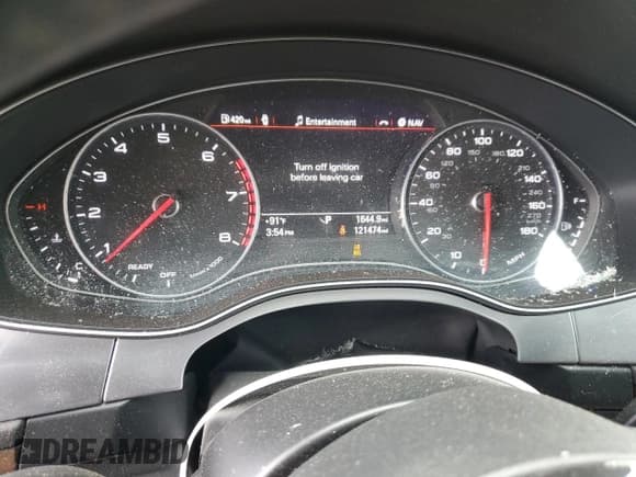 ✅ 2016 Audi A7 Premium Plus • VIN: WAUWGAFC1GN016845 • Lot: 60994205. Listed on Copart with 121,474 mi. Free auction sales archive from the USA and detailed vehicle history report at DreamBid. Image 9.