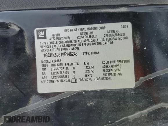 ✅ 2009 Chevrolet Silverado 2500HD LT • VIN: 1GCHK59619E146246 • Лот: 46731405. Опубликован ранее на Copart с пробегом Не указан. Бесплатный доступ к архиву аукционных продаж из США и подробный отчёт об истории автомобиля на DreamBid. Изображение 13.