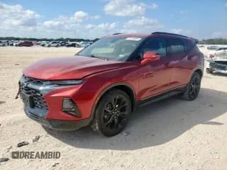2022 Chevrolet Blazer RS z VIN 3GNKBKRSXNS148649, wystawiony jako Copart lot #81478495 z przebiegiem 29 388 mil mil oraz Szkoda całkowita • Salvage title. Historia ofert i sprzedaży dostępna na DreamBid. Obrazek 1.