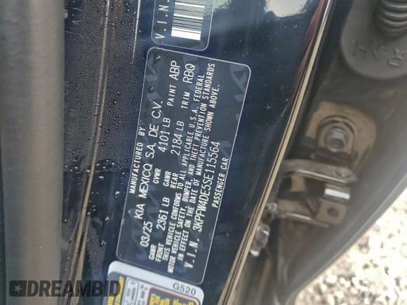 ✅ 2025 Kia K4 GT-Line • VIN: 3KPFW4DE5SE115564 • Lot: 94936055. Wystawiony na Copart z przebiegiem 2 166 mil. Bezpłatny archiwum sprzedaży aukcyjnych z USA i szczegółowy raport historii pojazdu na DreamBid. Zdjęcie 12.