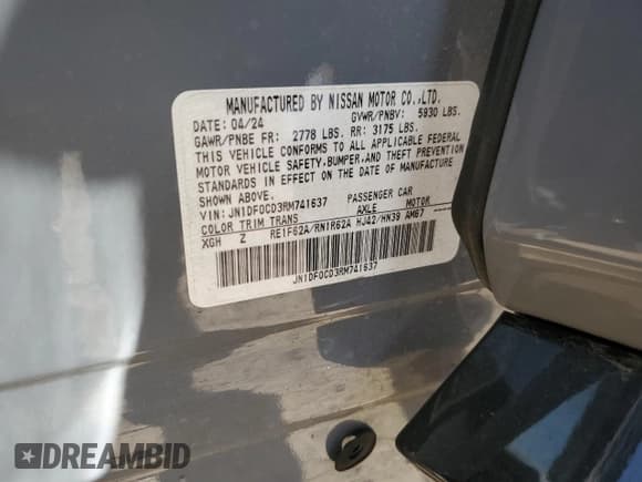 ✅ 2024 Nissan ARIYA Platinum+ • VIN: JN1DF0CD3RM741637 • Lot: 86121145. Wystawiony na Copart z przebiegiem 3 883 mil. Bezpłatny archiwum sprzedaży aukcyjnych z USA i szczegółowy raport historii pojazdu na DreamBid. Zdjęcie 14.
