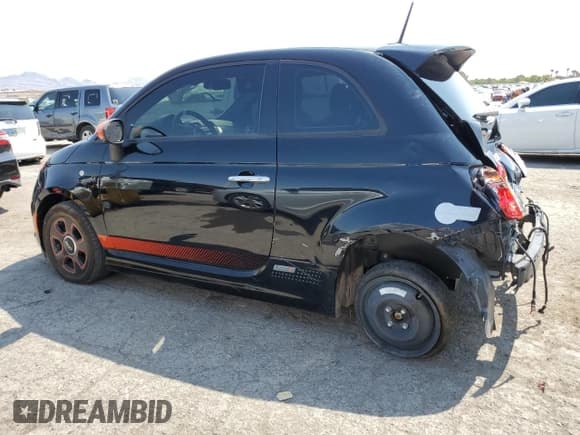 ✅ 2015 FIAT 500e • VIN: 3C3CFFGE7FT527307 • Lot: 64057184. Listed on Copart with 49,953 mi. Free auction sales archive from the USA and detailed vehicle history report at DreamBid. Image 2.
