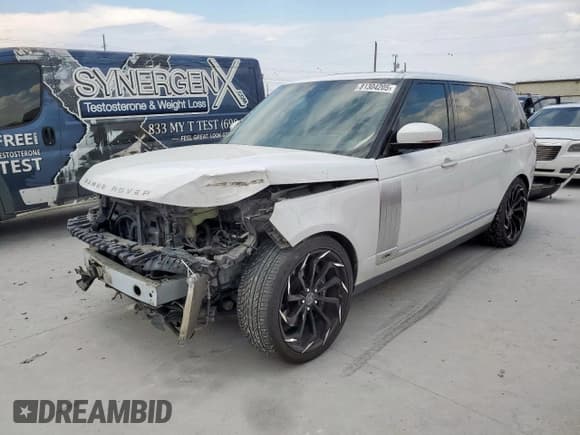 ✅ 2019 Land Rover Range Rover • VIN: SALGV5RE5KA523970 • Lot: 81304205. Listed on Copart with 112,405 mi. Free auction sales archive from the USA and detailed vehicle history report at DreamBid. Image 1.