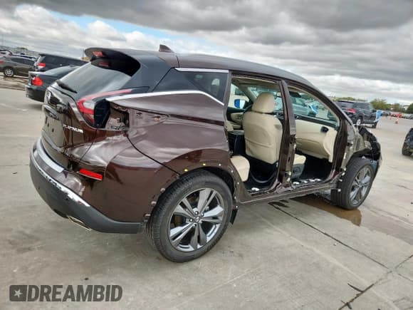 ✅ 2020 Nissan Murano Platinum • VIN: 5N1AZ2DJ3LN135243 • Lot: 90034935. Listed on Copart with 23,672 mi. Free auction sales archive from the USA and detailed vehicle history report at DreamBid. Image 3.
