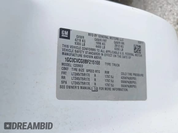 ✅ 2011 Chevrolet Silverado 2500HD Work Truck • VIN: 1GC0CVCG8BF215168 • Lot: 42391506. Wystawiony na IAAI z przebiegiem 139 157 mil. Bezpłatny archiwum sprzedaży aukcyjnych z USA i szczegółowy raport historii pojazdu na DreamBid. Zdjęcie 9.