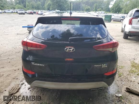2017 Hyundai Tucson Night Edition with VIN KM8J3CA29HU278182, listed as a Copart auction lot 65916175 with 143,943 mi miles and Clean title. Bid and sale history available at DreamBid. Image 6.