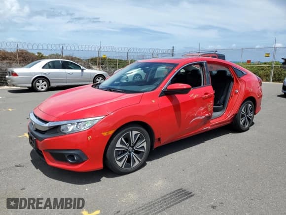 ✅ 2018 Honda Civic EX-L • VIN: JHMFC1F80JX013715 • Лот: 65613475. Опубликован ранее на Copart с пробегом 34 569 миль. Бесплатный доступ к архиву аукционных продаж из США и подробный отчёт об истории автомобиля на DreamBid. Изображение 1.