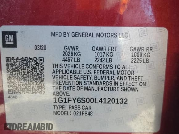 ✅ 2020 Chevrolet Bolt EV LT • VIN: 1G1FY6S00L4120132 • Lot: 50417455. Wystawiony na Copart z przebiegiem 92 528 mil. Bezpłatny archiwum sprzedaży aukcyjnych z USA i szczegółowy raport historii pojazdu na DreamBid. Zdjęcie 13.
