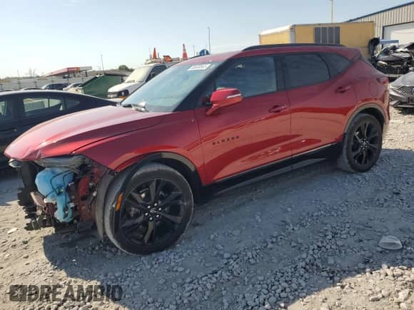 2022 Chevrolet Blazer RS z VIN 3GNKBKRS2NS153750, wystawiony jako Copart lot #86630865 z przebiegiem 30 336 mil mil oraz Szkoda całkowita • Salvage title. Historia ofert i sprzedaży dostępna na DreamBid. Obrazek 1.