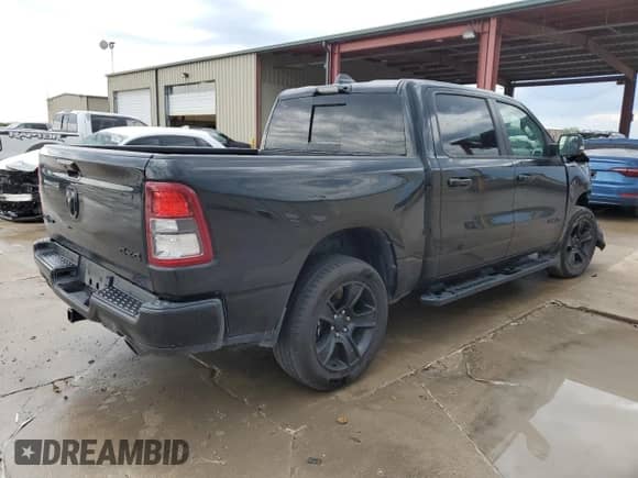 2022 Ram 1500 Lone Star with VIN 1C6SRFFT1NN313174, listed as a Copart auction lot 54848835 with 36,055 mi miles and Clean title. Bid and sale history available at DreamBid. Image 3.