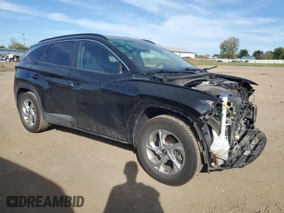 2022 Hyundai Tucson SEL with VIN 5NMJB3AEXNH135438, listed as a Copart auction lot 85083355 with 66,884 mi miles and Salvage title. Bid and sale history available at DreamBid. Image 4.