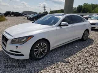 2015 Hyundai Genesis 3.8L z VIN KMHGN4JE7FU015514, wystawiony jako Copart lot #62719774 z przebiegiem 46 202 mil mil oraz Czysty tytuł • Clean title. Historia ofert i sprzedaży dostępna na DreamBid. Obrazek 1.