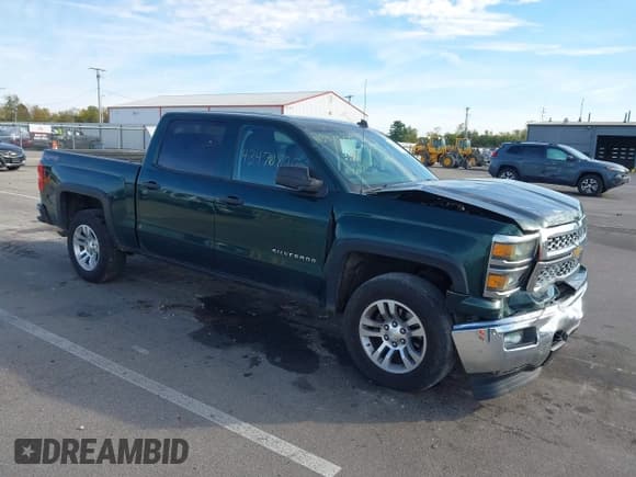 ✅ 2014 Chevrolet Silverado 1500 LT • VIN: 3GCUKREC0EG428009 • Lot: 43470826. Listed on IAAI with 160,692 mi. Free auction sales archive from the USA and detailed vehicle history report at DreamBid. Image 1.