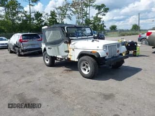 ✅ 1991 Jeep Wrangler • VIN: 2J4FY19P3MJ117746 • Lot: 43284641. Listed on IAAI with 151,796 mi. Free auction sales archive from the USA and detailed vehicle history report at DreamBid. Image 1.
