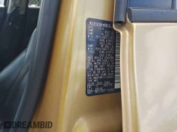 ✅ 2014 Nissan Juke Nismo • VIN: JN8AF5MV1ET364363 • Lot: 42657790. Wystawiony na IAAI z przebiegiem 173 536 mil. Bezpłatny archiwum sprzedaży aukcyjnych z USA i szczegółowy raport historii pojazdu na DreamBid. Zdjęcie 9.