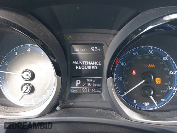 ✅ 2014 Toyota Corolla L • VIN: 2T1BURHE9EC021444 • Lot: 43305544. Listed on IAAI with 193,118 mi. Free auction sales archive from the USA and detailed vehicle history report at DreamBid. Image 7.